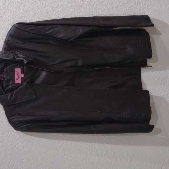 EXCELLED COLLECTION LEATHER JACKET. - Picture 17 of 17